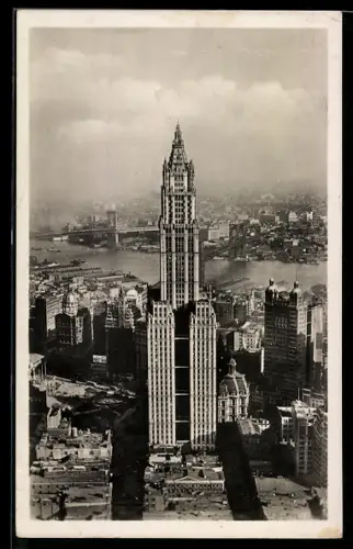 AK New York, NY, Woolworth Gebäude