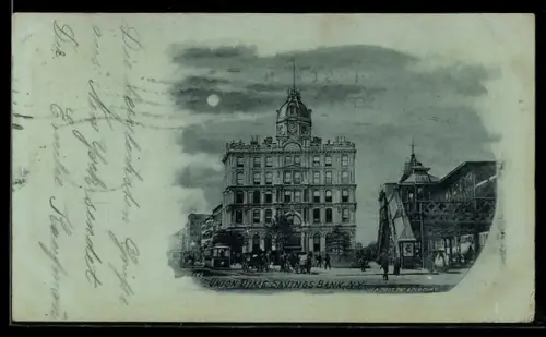 Mondschein-AK New York, NY, Union Dime Savings Bank