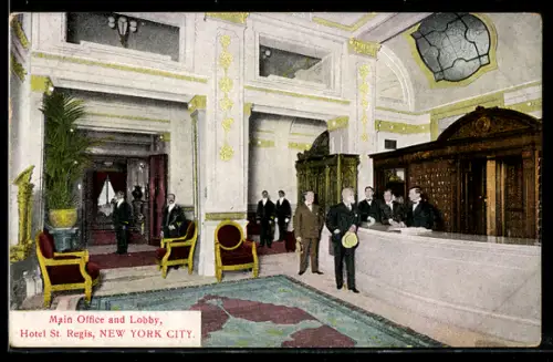AK New York, NY, Hotel St. Regis, Main Office and Lobby