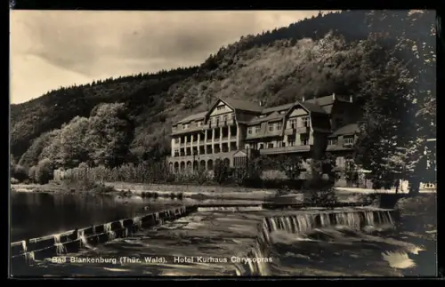 AK Bad Blankenburg /Thür. Wald, Hotel Kurhaus Chrysopras, Wehr