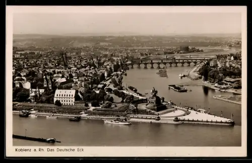 AK Koblenz a. Rh., Das Deutsche Eck