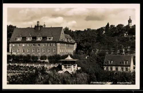 AK Brandenburg /Havel, Krankenhaus, Pavillon, Turm