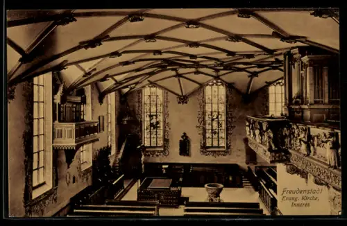 AK Freudenstadt, Evang. Kirche, Innenansicht