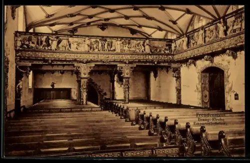 AK Freudenstadt, Evang. Kirche, Emporenbrüstung