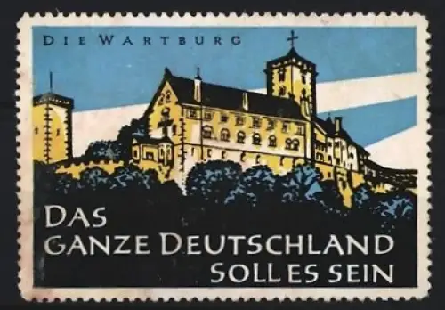Reklamemarke Wartburg, Burgansicht