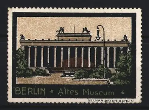 Reklamemarke Berlin, Altes Museum, Brandenburger Tor