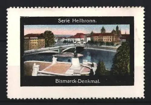 Reklamemarke Heilbronn, Partie am Bismarck-Denkmal