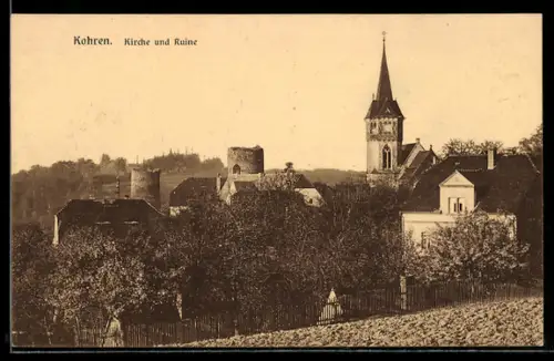 AK Kohren, Kirche und Ruine