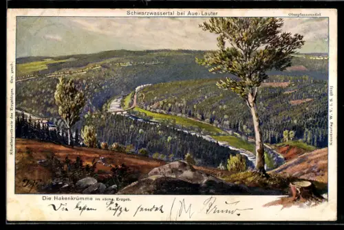 AK Aue /Sa., Schwarzwassertal, Hakenkrümme, Oberpfannenstiel