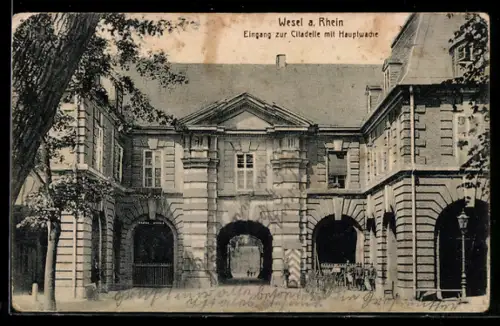 AK Wesel a. Rhein, Eingang zur Citadelle mit Hauptwache