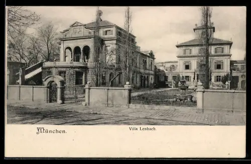 AK München, Villa Lenbach