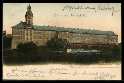 AK Rudolstadt, Die Heidecksburg