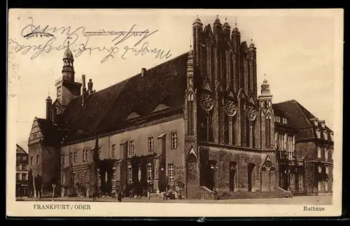 AK Frankfurt /Oder, Das Rathaus