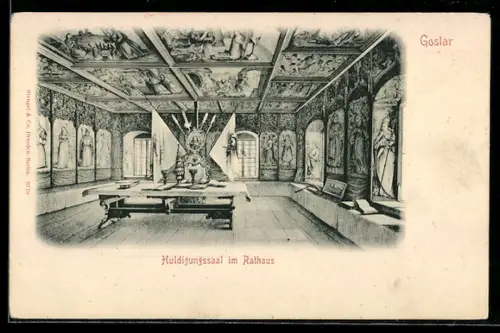 AK Goslar, Huldigungssaal im Rathaus