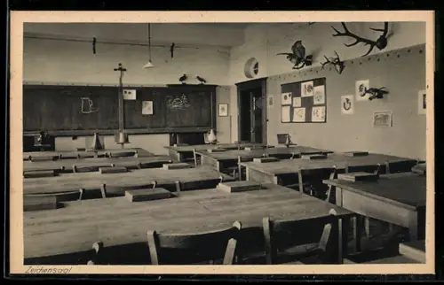 AK Bingen /Rhein, Institut St. Maria, Haushaltungsschule, Zeichensaal