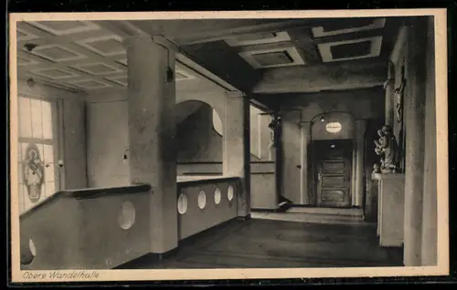 AK Bingen /Rhein, Institut St. Maria, Haushaltungsschule, Obere Wandelhalle