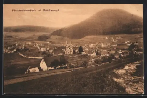 AK Klosterreichenbach, Ortsansicht gegen Brückenkopf
