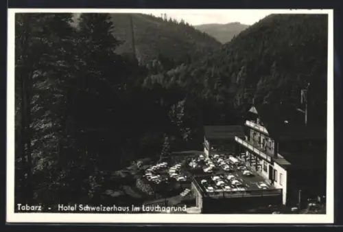 AK Tabarz /Thür. Wald, Hotel Schweizerhaus im Lauchagrund