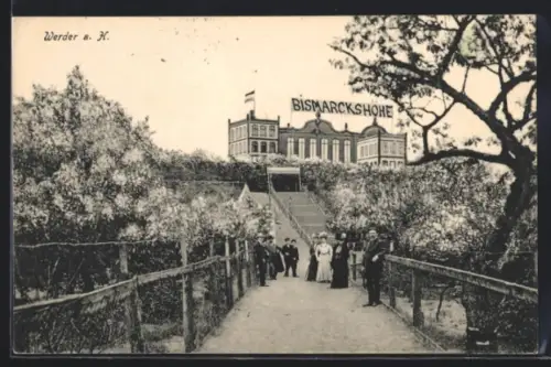 AK Werder a. Havel, Gasthaus zur Bismarckshöhe
