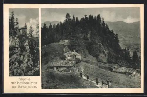 AK Kesselalm, Kapelle mit Kesselalmen
