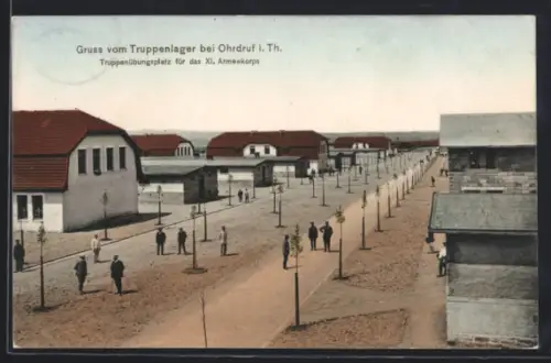 AK Ohrdruf, Truppenlager, Truppenübungsfeld für das XI. Armeekorps