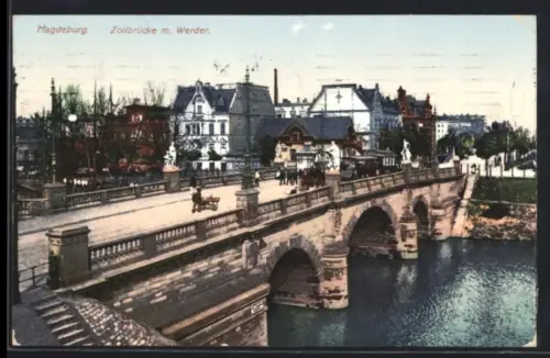 AK Magdeburg, Zollbrücke m. Werder