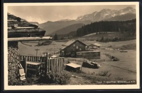 AK Reit im Winkl, Alpengasthaus Augustiner auf der Winklmoos-Alm