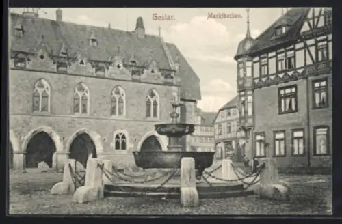 AK Goslar, Partie am Marktbecken