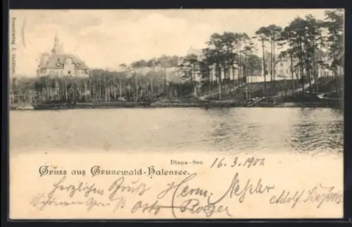 AK Berlin-Grunewald-Halensee, Diana-See