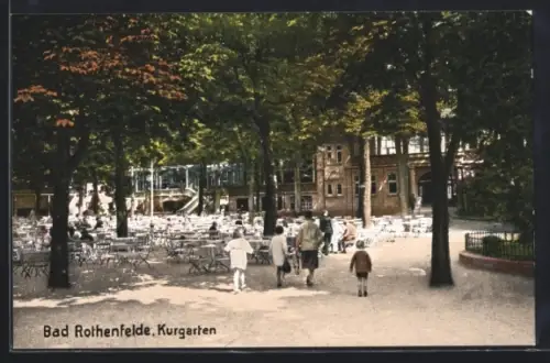 AK Bad Rothenfelde, Cafe Kurgarten