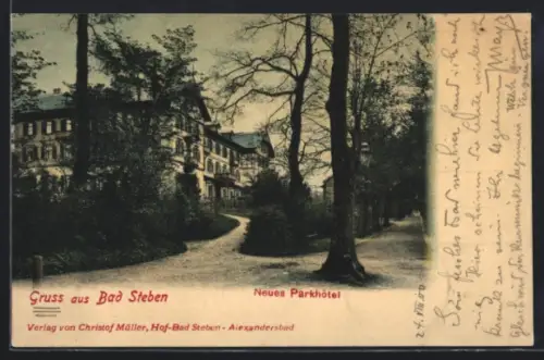AK Bad Steben, neues Parkhotel