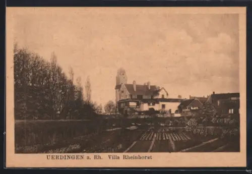 AK Uerdingen a. Rh., Hotel Villa Rheinhorst