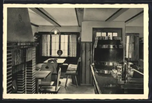 AK Hessisch-Lichtenau, Gaststätte Pik-As, Inh. Franz Kuhl, Landgrafenstrasse, Innenansicht