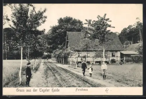 AK Berlin-Tegel, Partie beim Forsthaus