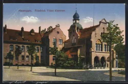 AK Neuruppin, Blick auf die Friedrich Franz Kaserne