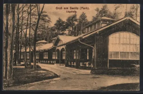 AK Beelitz /Mark, Aussenansicht der Liegehalle