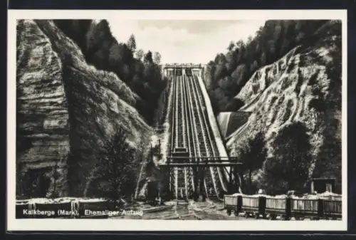 AK Kalkberge /Mark, Ehemaliger Aufzug, Steinbruch