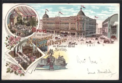 Lithographie Berlin, Restaurant Heidelberger im Central-Hotel