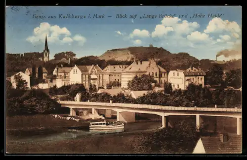 AK Kalkberge i. Mark, Lange Brücke und Hohe Halde