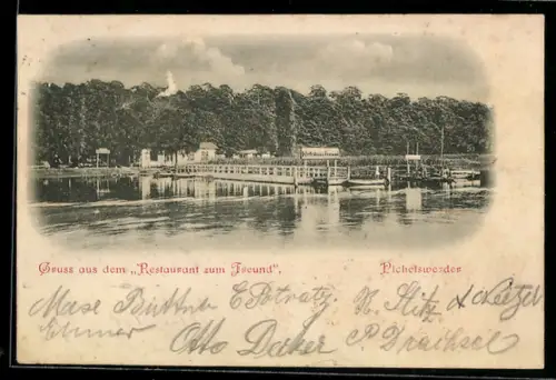 AK Berlin-Pichelswerder, Restaurant zum Freund