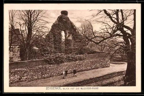 AK Zehdenick, Blick auf die Kloster-Ruine