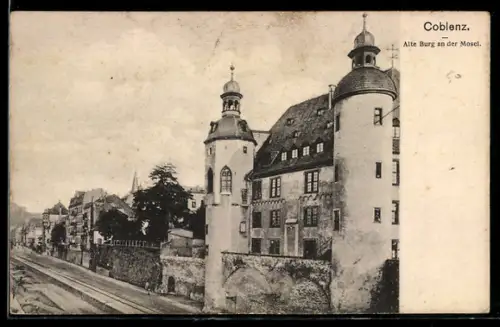 AK Coblenz, Alte Burg an der Mosel