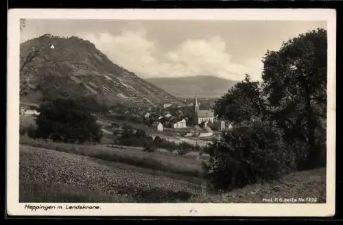 AK Heppingen, Landskrone u. Ortsansicht