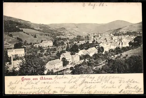 AK Adenau, Panoramaansicht des Ortes
