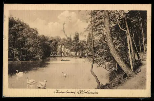 AK Kaiserslautern, Blechhammer, Ansicht vom Wasser