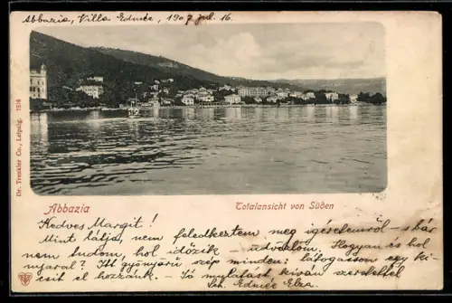 AK Abbazia, Totalansicht von Süden