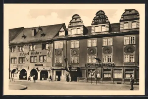 AK Saalfeld, HO-Hotel Anker, Gesamtansicht