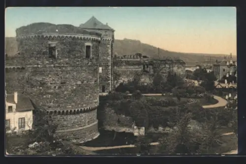 AK Andernach, Blick zur Burg