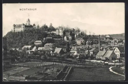 AK Montabaur, Teilansicht mit Schloss