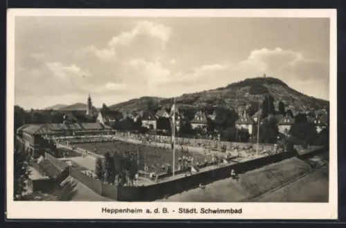 AK Heppenheim a. d. B., Städt. Schwimmbad